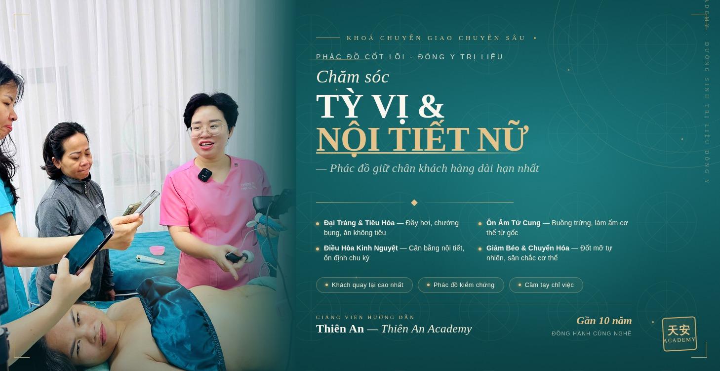 Ảnh giới thiệu khóa Tỳ vị · Nội tiết nữ · Giảm béo